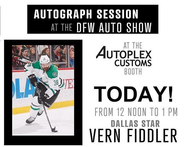 We are excited to have Vern Fiddler in house this afternoon signing autographs. Be here at noon to get in on the action!