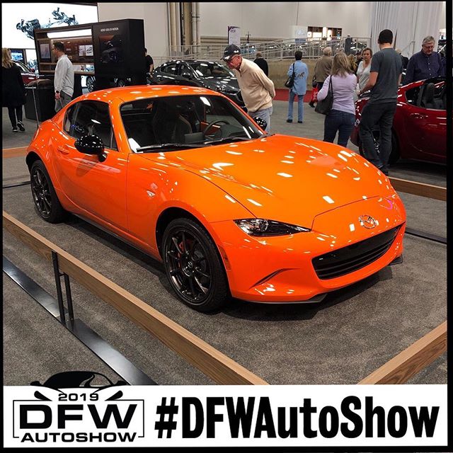 This color is bound to turn heads! What do you think of this #mazda?🧡 #dfwautoshow #autoshow #dallas Mazda USA