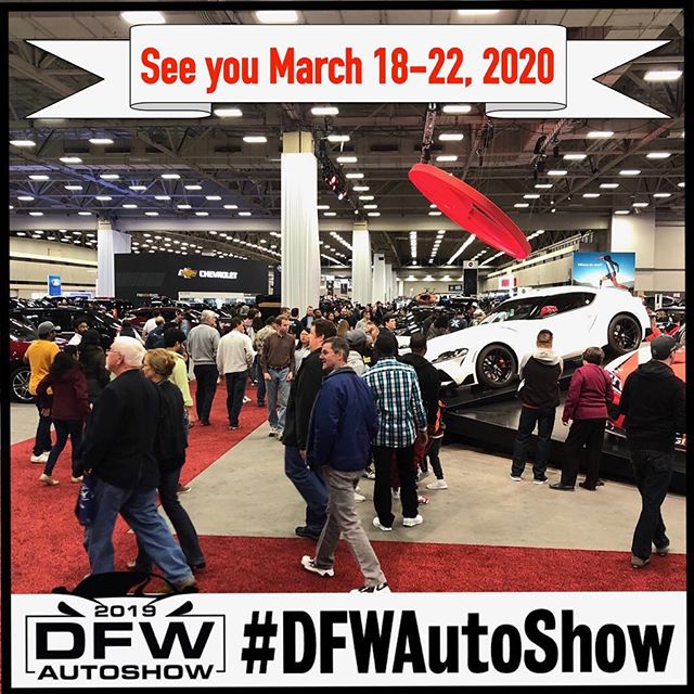 Another great year at he #DFWAutoShow has come to a close! Thanks to everyone who came out, we hope to see you all again next year. Mark your calendars for March 18-22, 2020. See you then! #dallas #autoshow #weekend